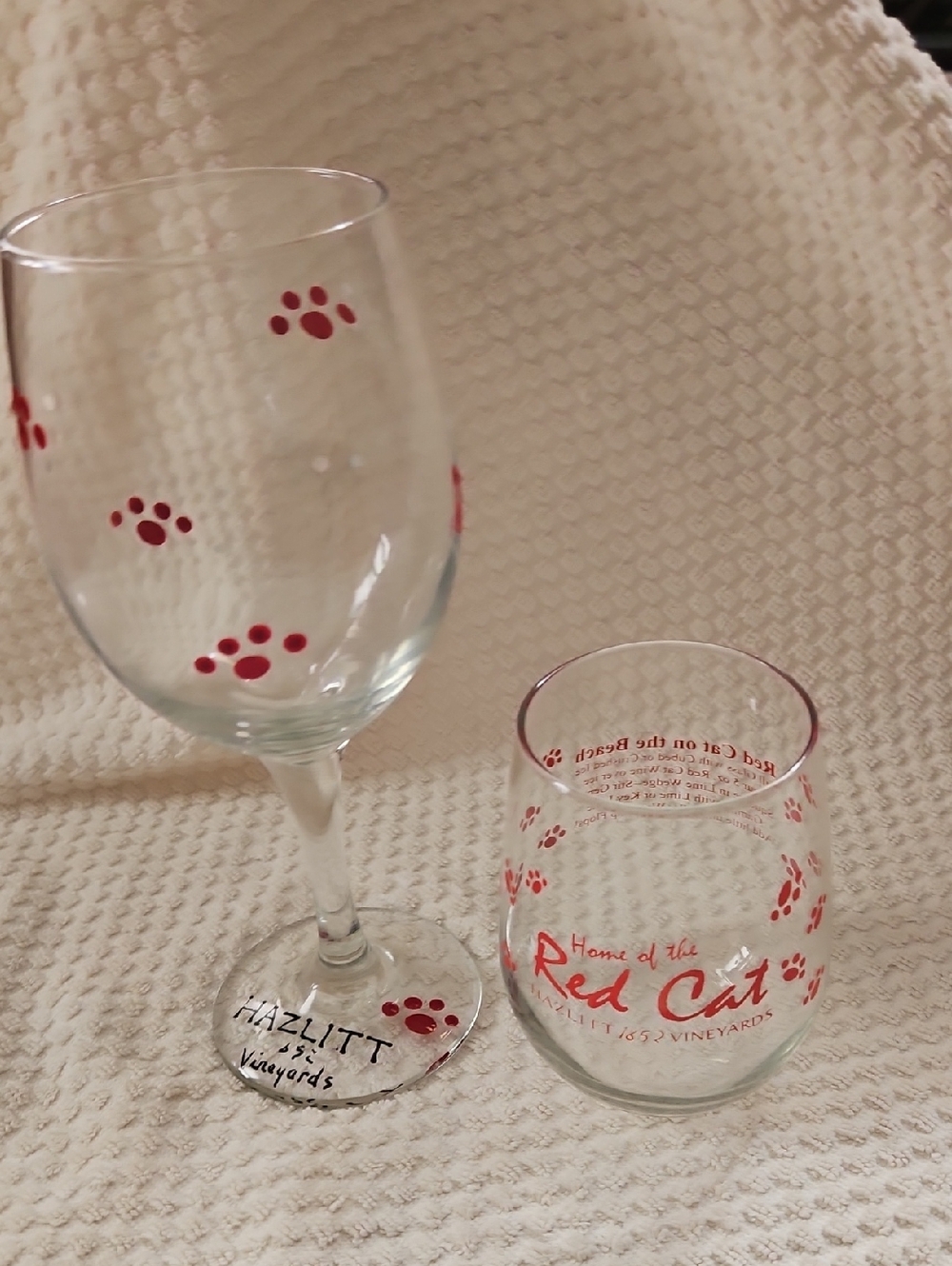 Hand Painted Wine Glasses